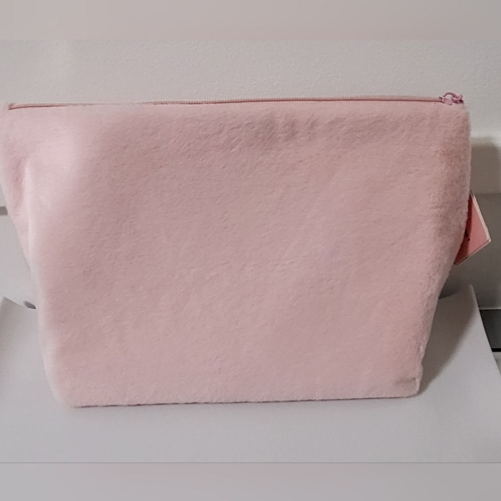Juicy Couture Pink Rhinestone Logo Cosmetic Bag - Picture 3 of 9